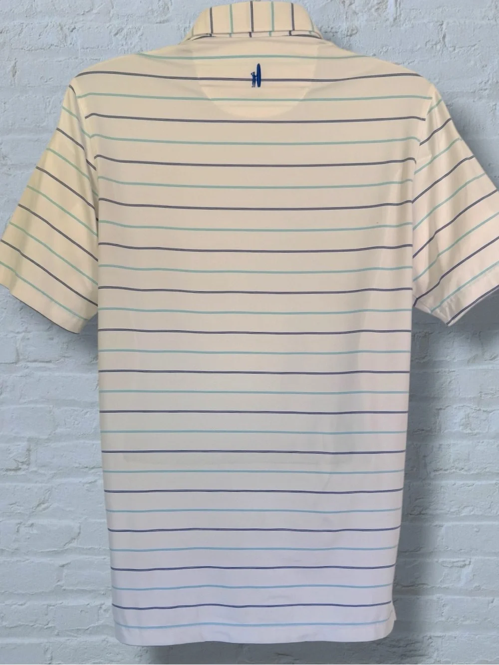 johnnie-O Striped Prep-Formance Polo — Men’s Size Medium | Hualalai Golf Club